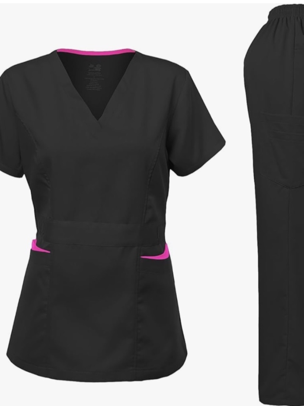 Dagacci Women Medium Black Scrub Set